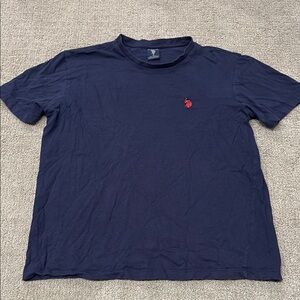 U.S. Polo Assn. Dark Blue Tee with Red Logo